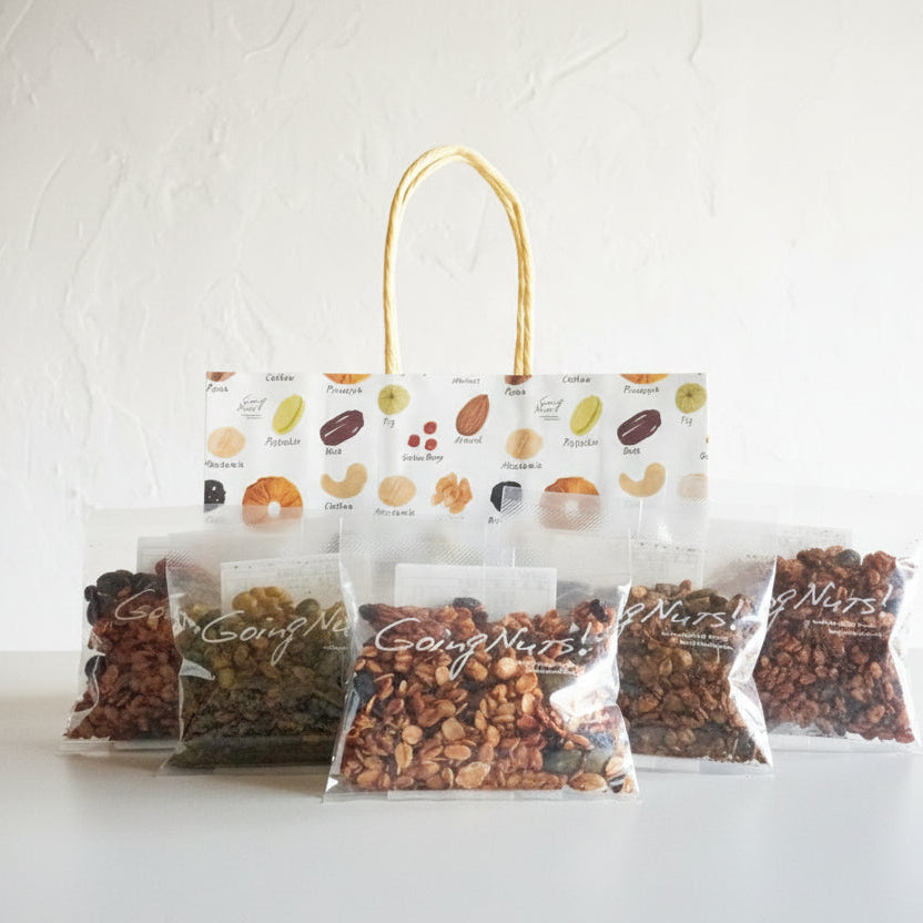 ナッツ屋さんの自家焙煎グラノーラ5種